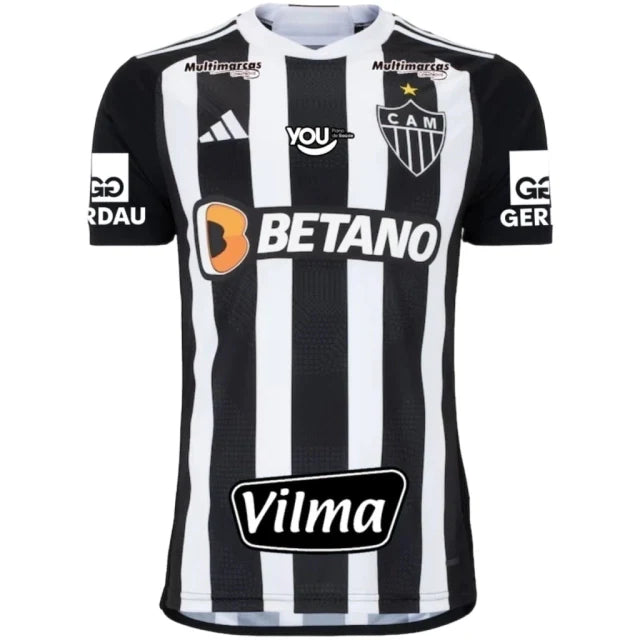 Camisa Atlético Mineiro Home 24/25 - Preta e Branca