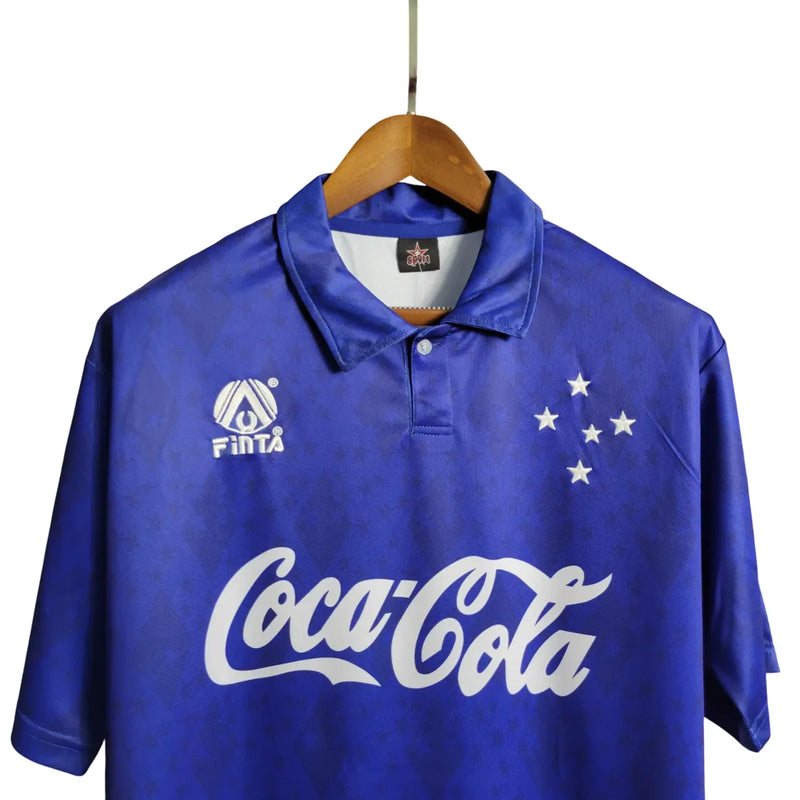 Camisa Cruzeiro Home 93/94 Retrô - Azul