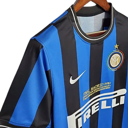 Camisa Inter de Milão Home 09/10 Retrô - Azul e Preta