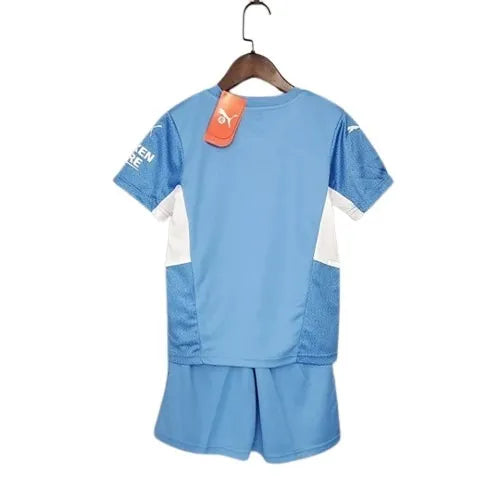 Conjunto Infantil Manchester City I 21/22 - Azul