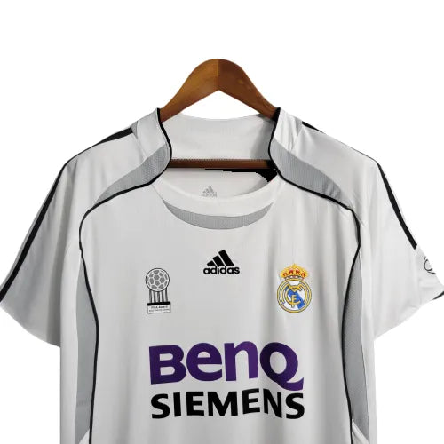 Camisa Real Madrid Home 06/07 Retrô - Branca