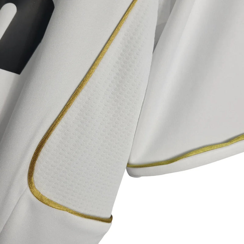 Camisa Real Madrid Home 11/12 Retrô - Branca e Dourada