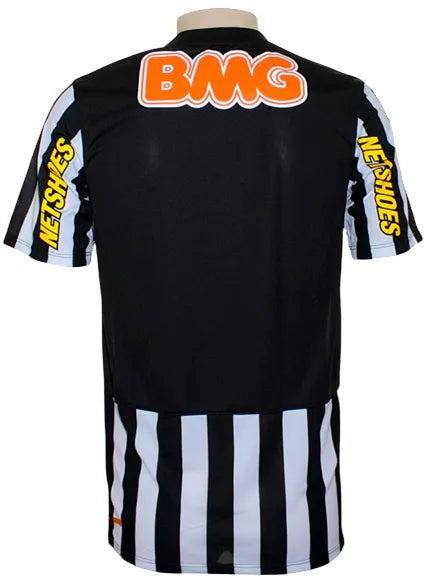 Camisa Santos Away 12/13 Retrô - Branca e Preta