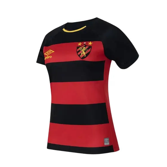 Camisa Sport Recife Feminina Home 23/24 - Vermelha e Preta