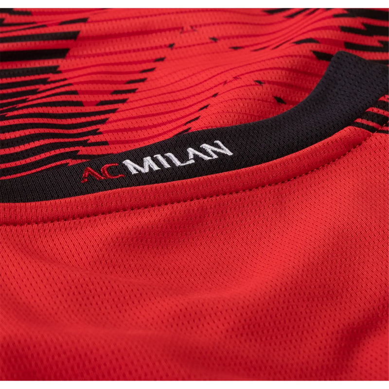 Camisa Milan Home 23/24 - Preta e Vermelha