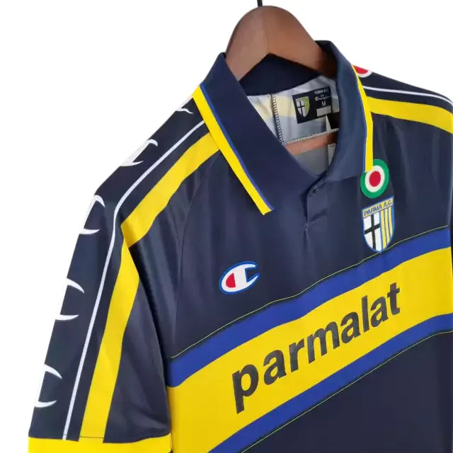 Camisa Parma Away 99/00 Retrô - Azul e Amarela