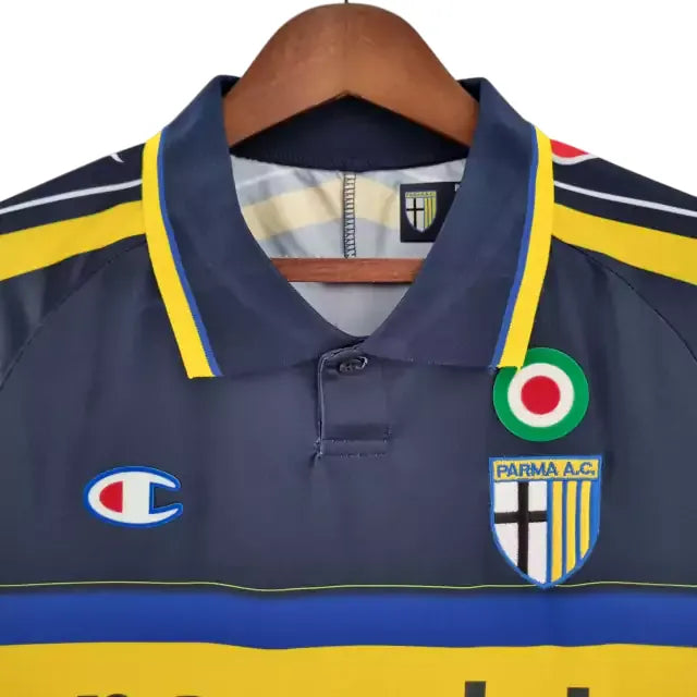 Camisa Parma Away 99/00 Retrô - Azul e Amarela