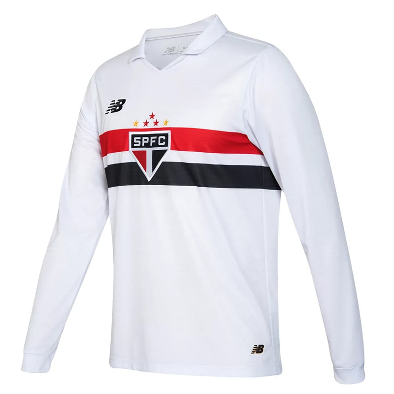 Camisa São Paulo Home 24/25 Manga Longa - Branca