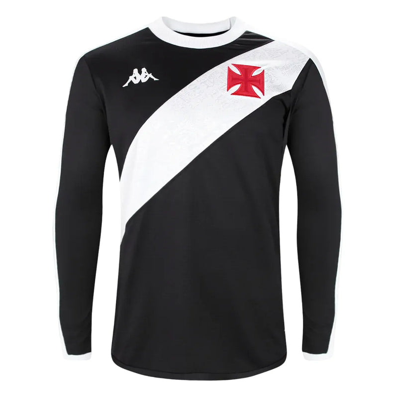 Camisa Vasco Home 24/25 Manga Longa - Preta e Branca